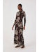 Tulle Dress With Coqueiral Print