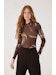 Tulle Blouse With Coqueiral Print
