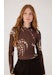 Tulle Blouse With Coqueiral Print