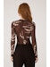 Tulle Blouse With Coqueiral Print
