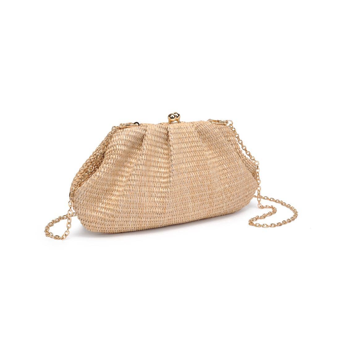 Triana Straw Frame Clutch