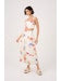 sun print midi skirt