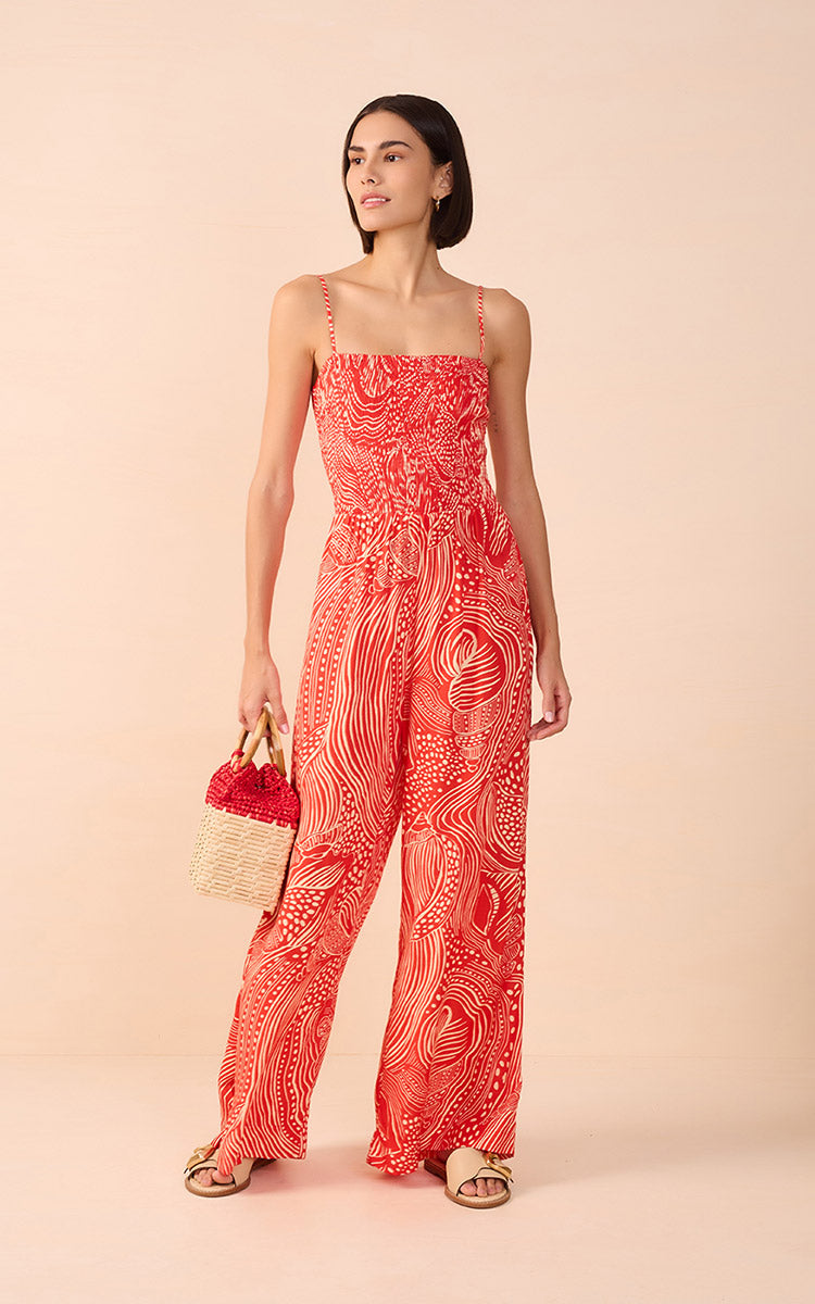 Lagoon Smocked Jumpsuit