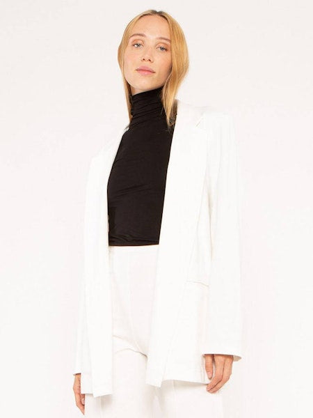 ponte knit oversized blazer