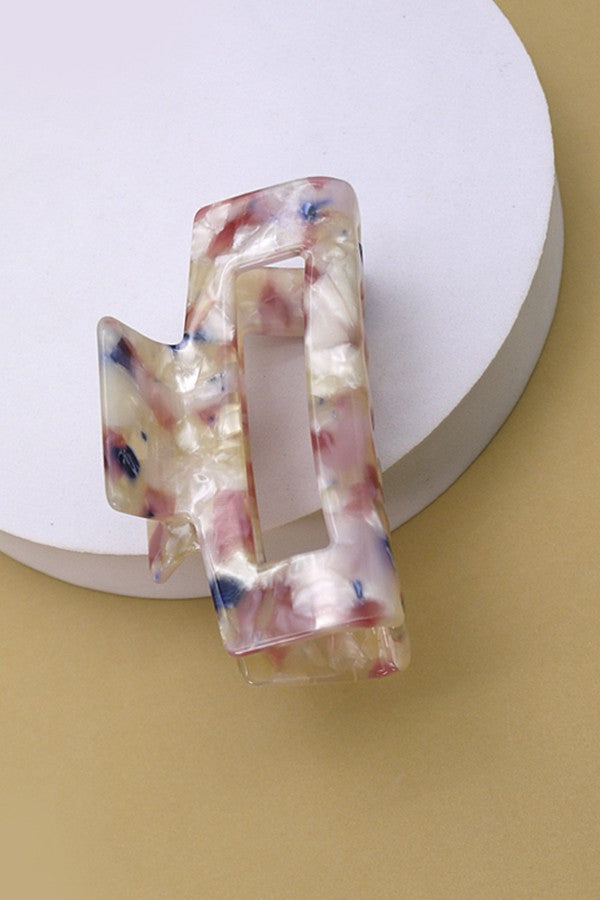 rectangle cellulose claw clip
