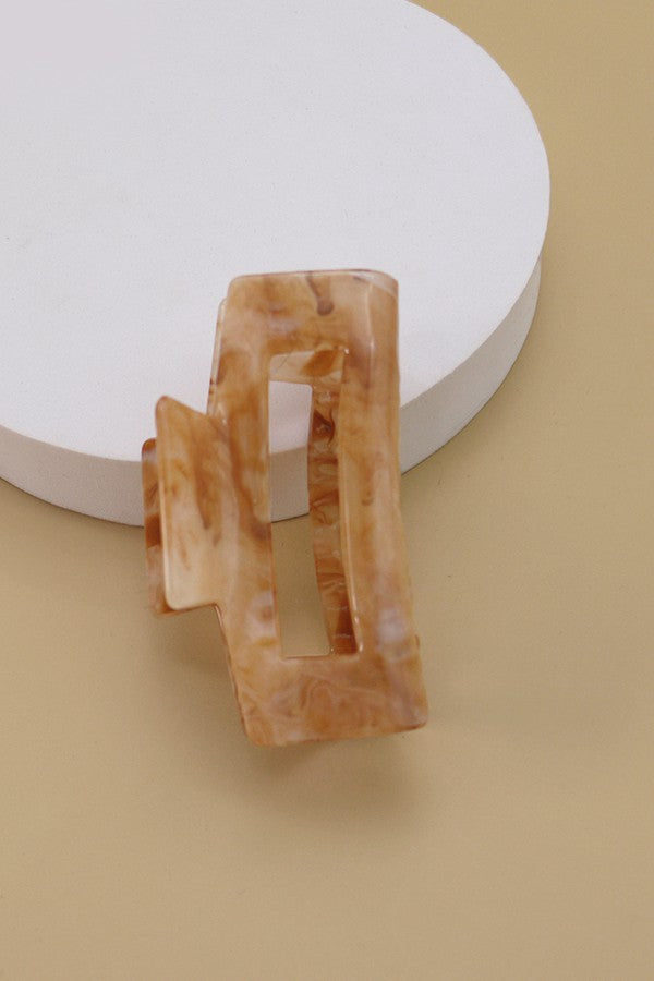 rectangle cellulose claw clip