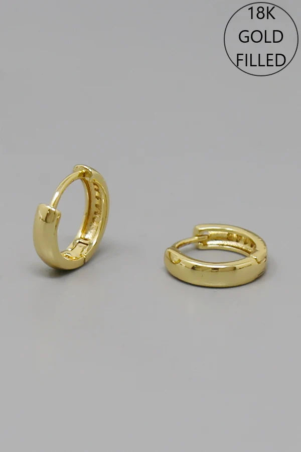 Basic Gold Filled Huggie Hoop Earrings