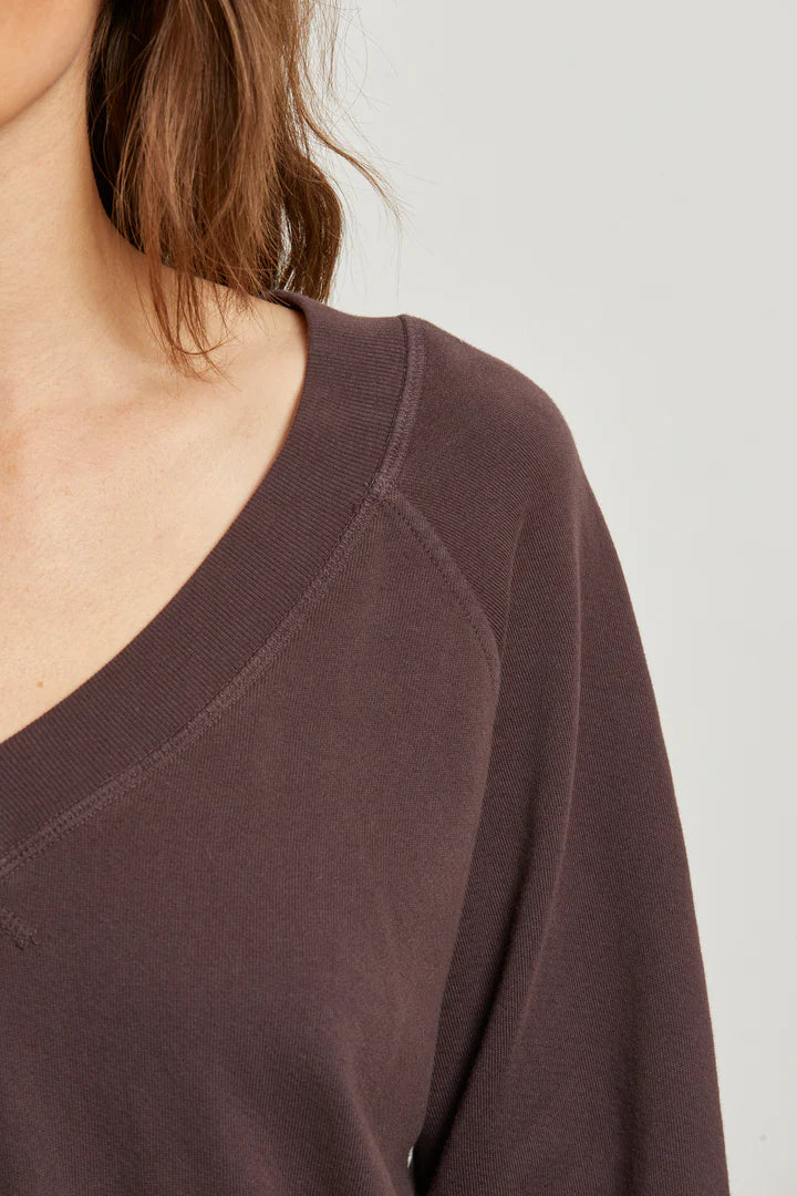 Sinead Relaxed V-Neck Sweatshirt