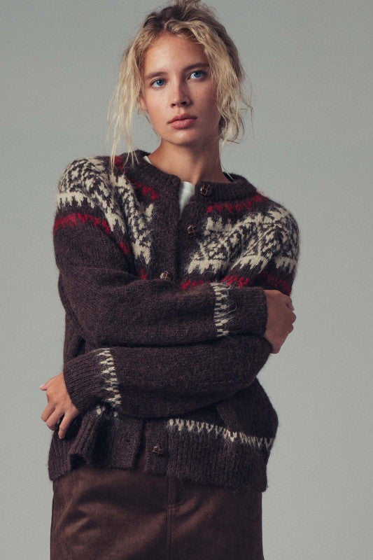 Nordic Fair Isle Cardigan