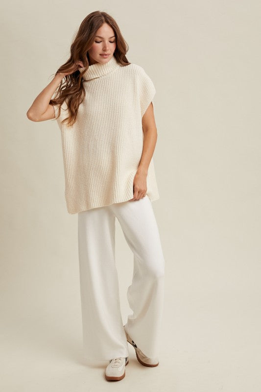 Turtleneck Sleeveless Sweater