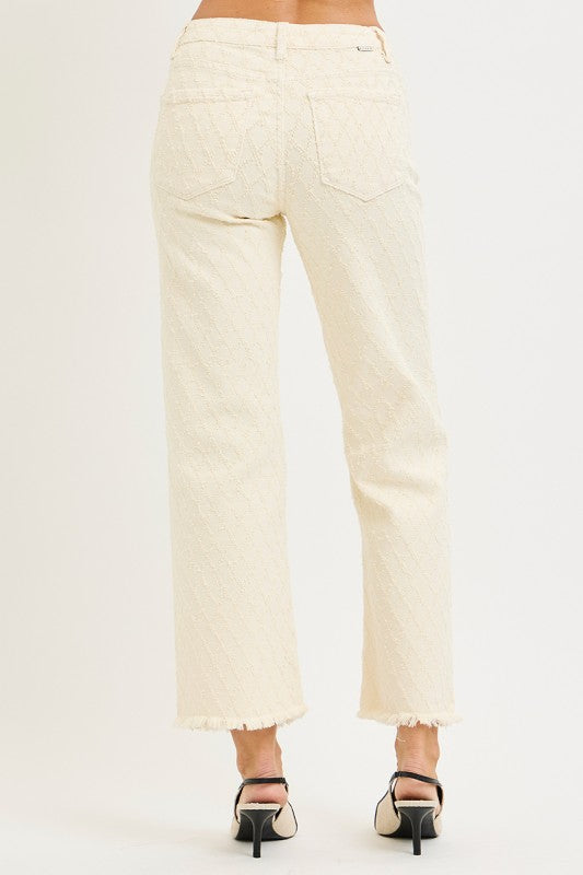 TC HR Ankle Straight Textured