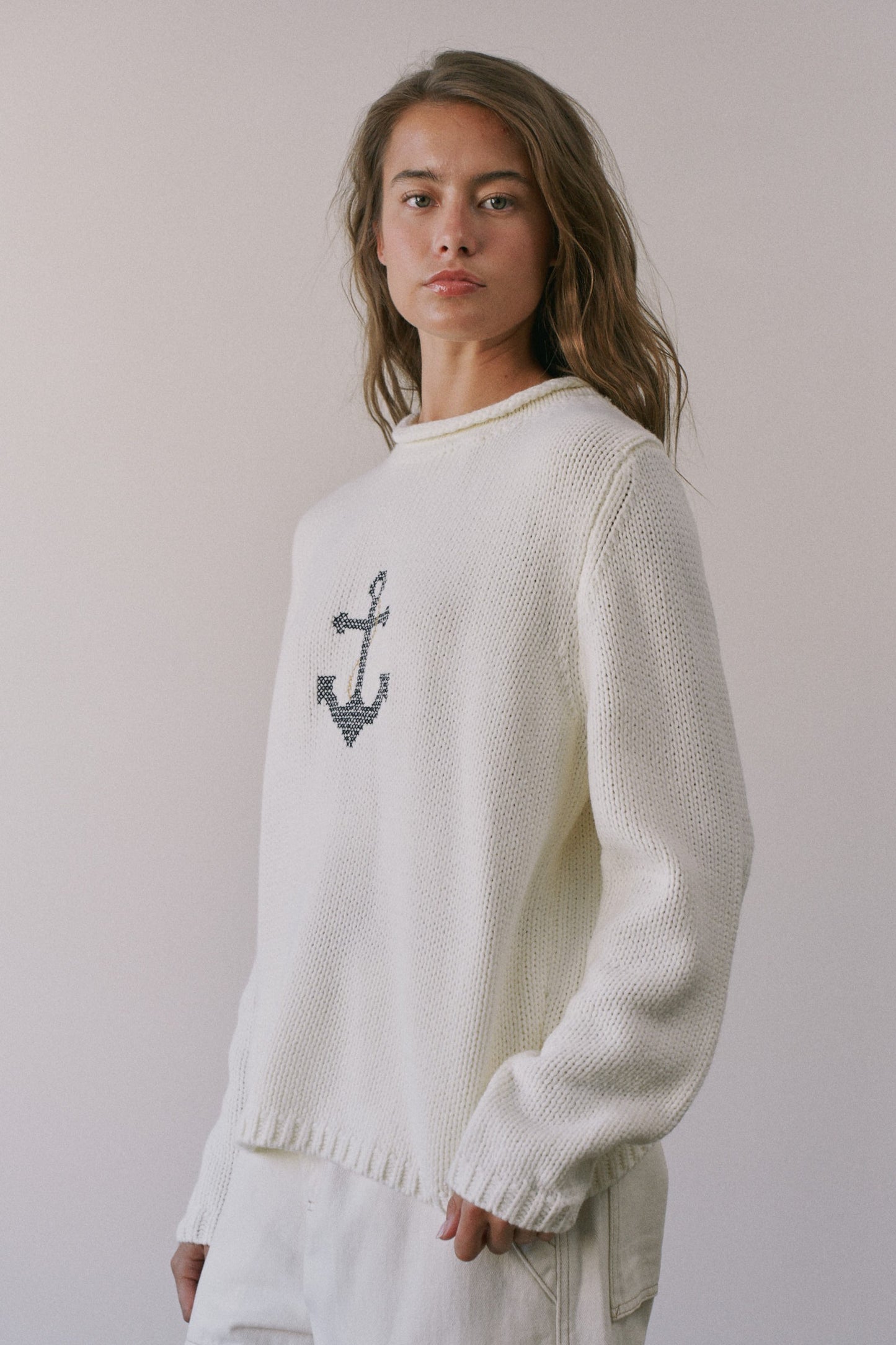 anchors away knit sweater