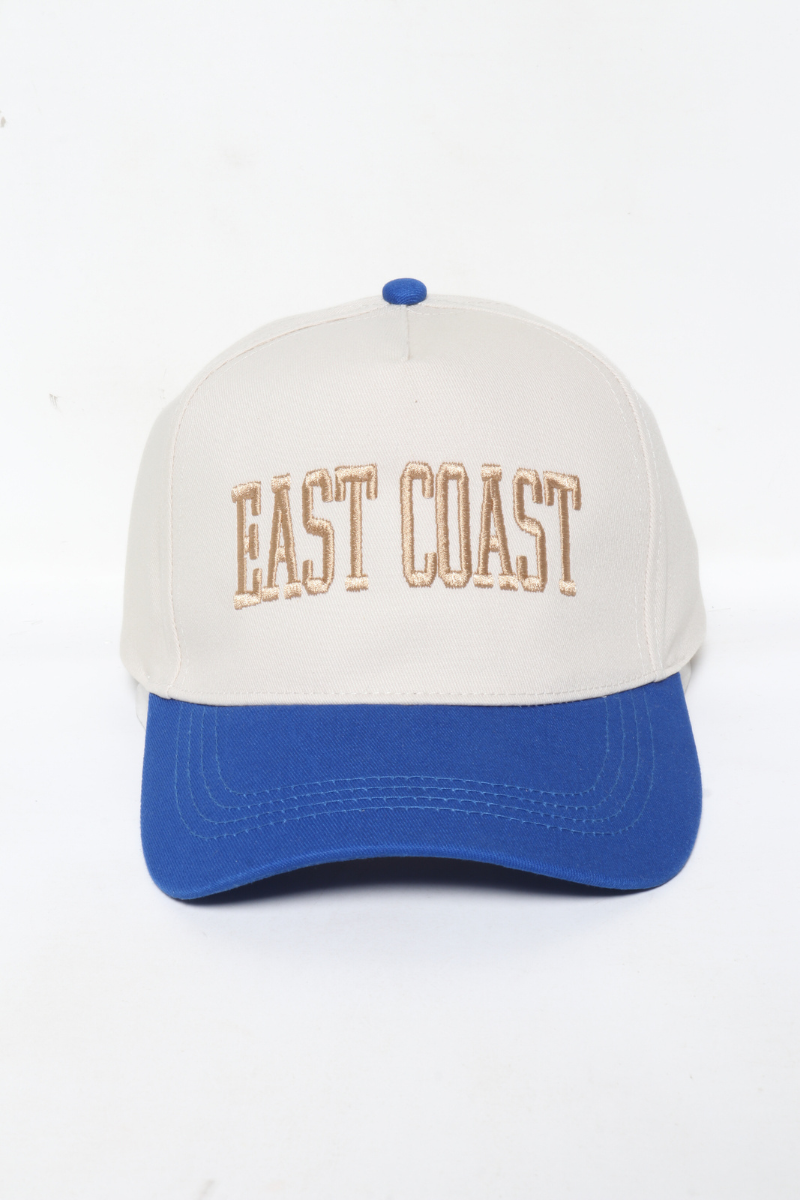 EAST COAST embroidery 5 Panel Two Tone Cap