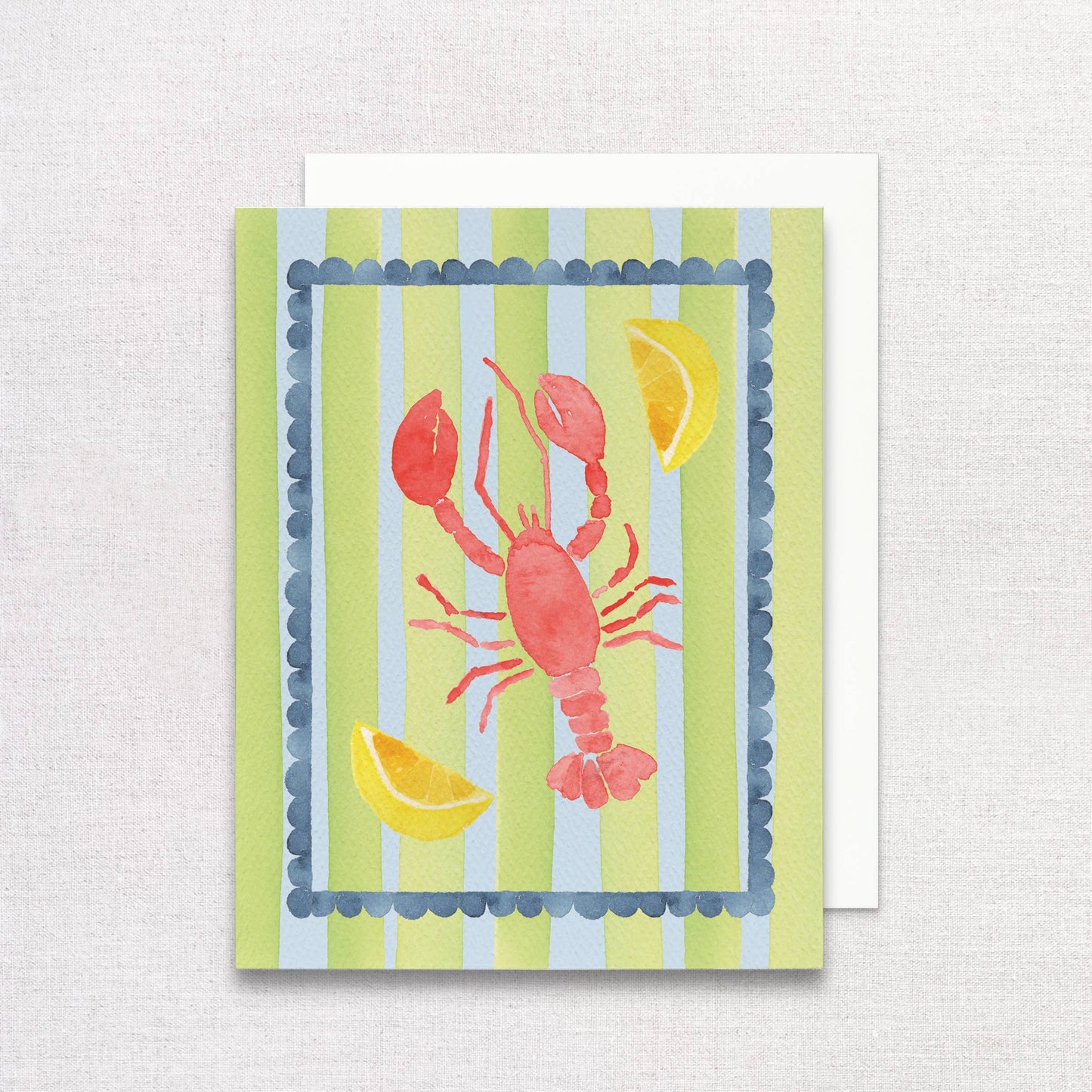Watercolor Lobster Everyday Greeting Card | Blank Card