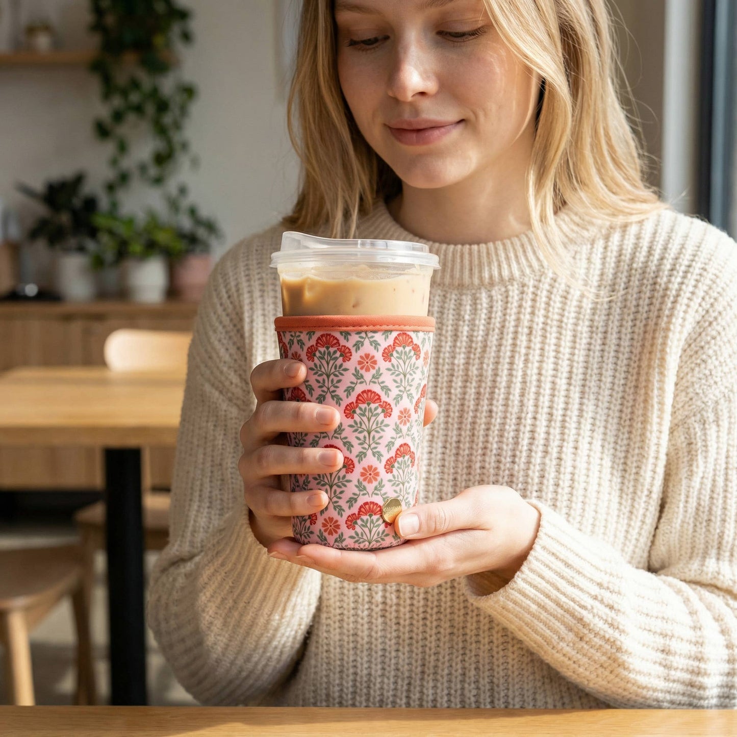 Sip Savvy Drink Sleeve–Large–Everbloom Dusty Rose