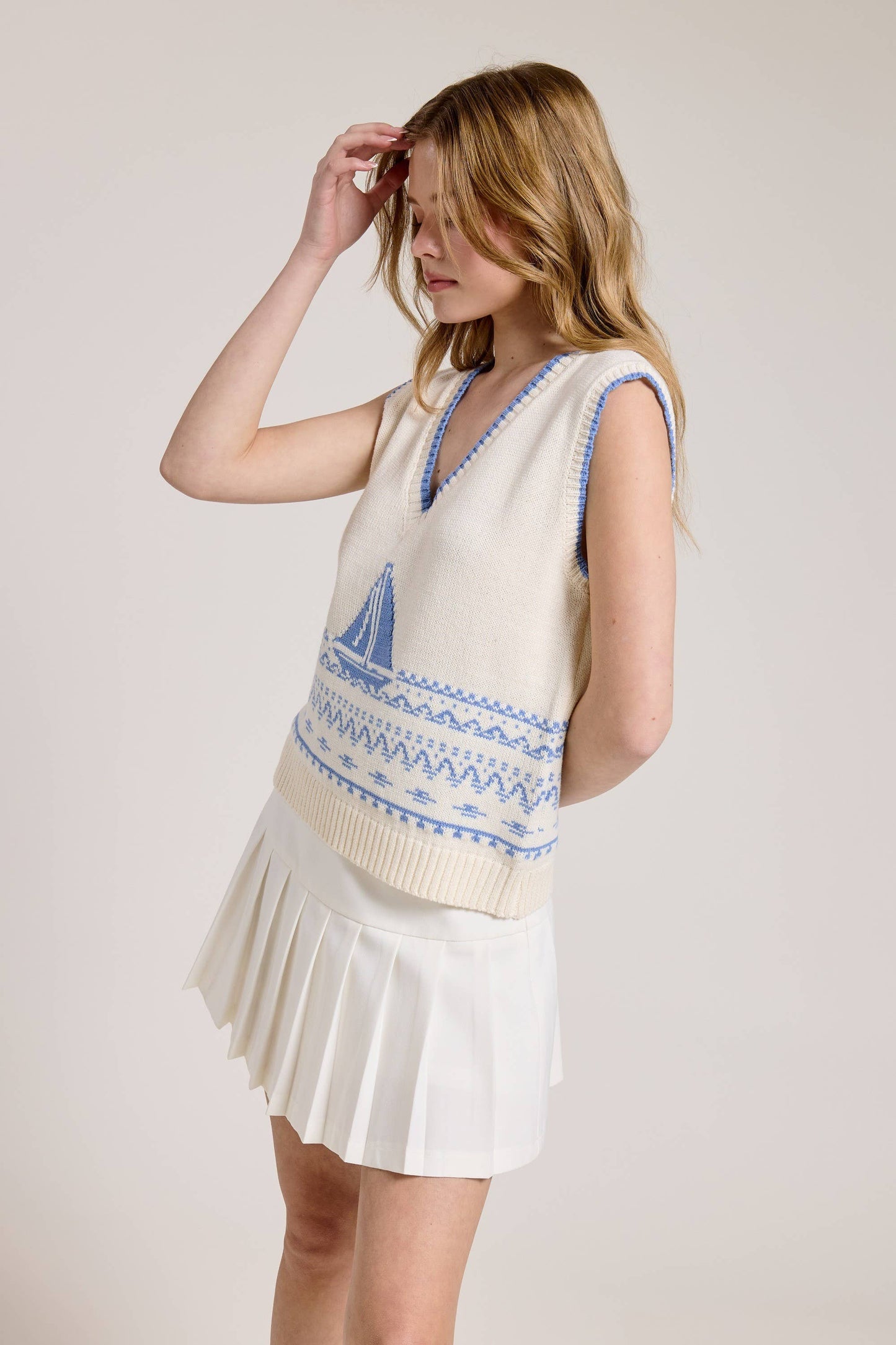 Smooth sailing knit vest