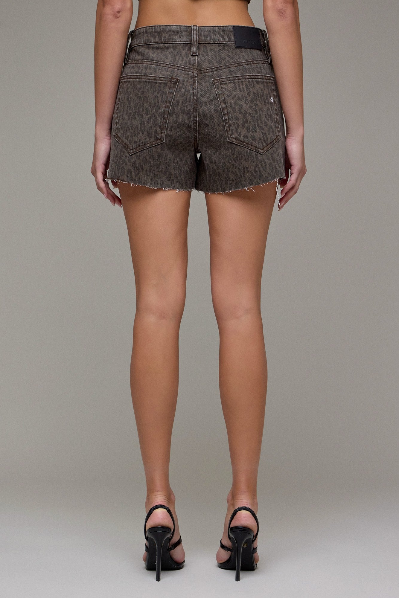 cheetah high rise shorts