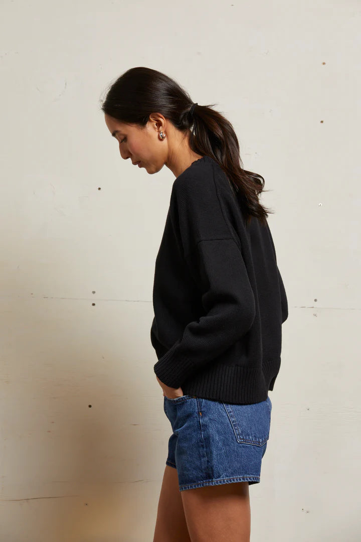 janet cotton crew neck sweater