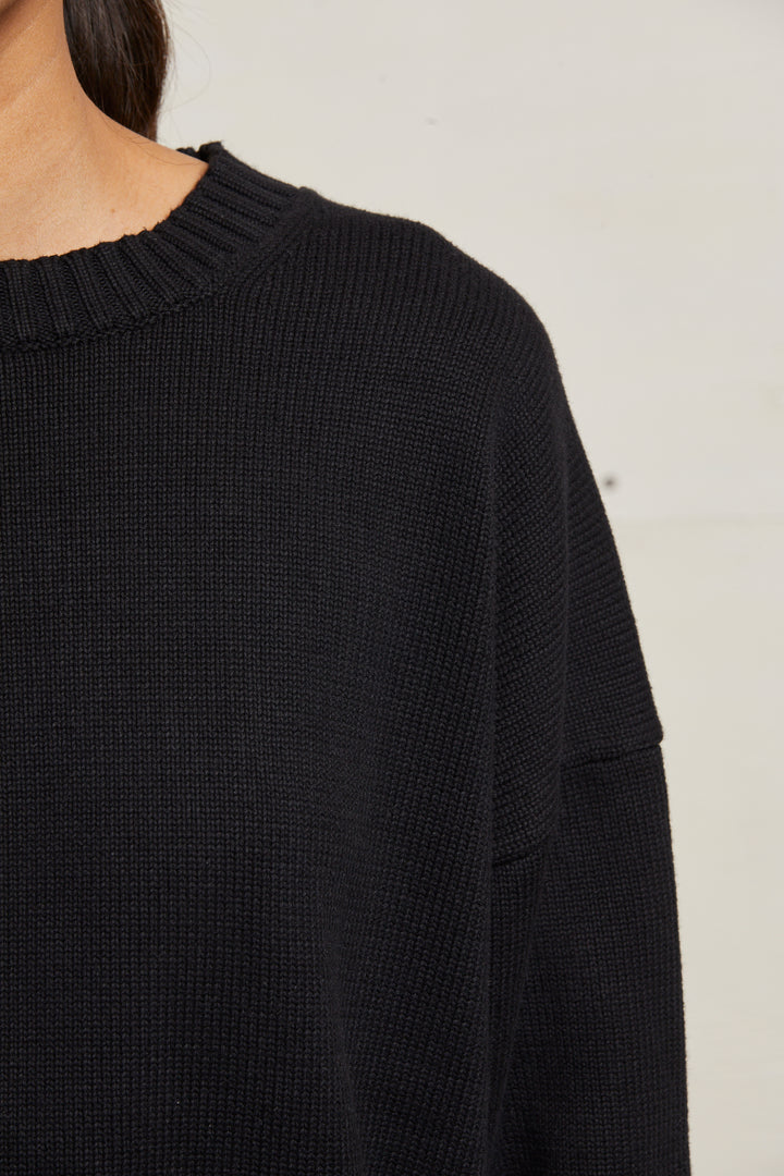 janet cotton crew neck sweater