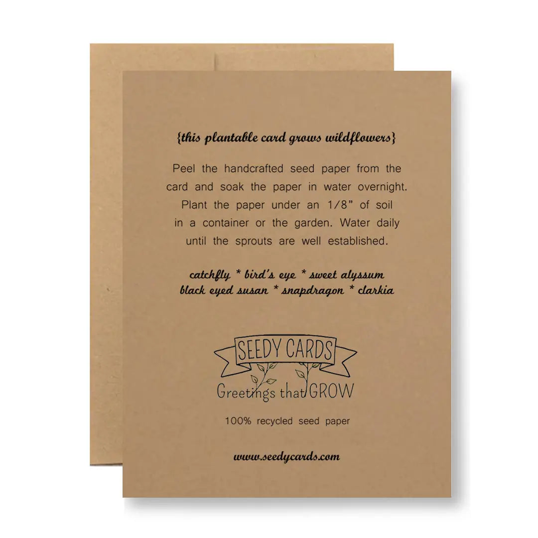 Plantable Seed Paper Greeting Card - If You Ever Need Me...