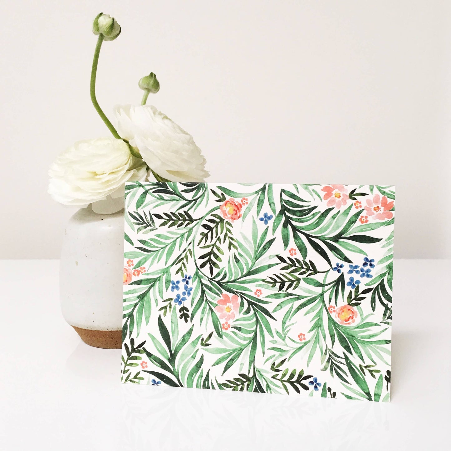 Floral Vines Blank Greeting Card | Everyday Card