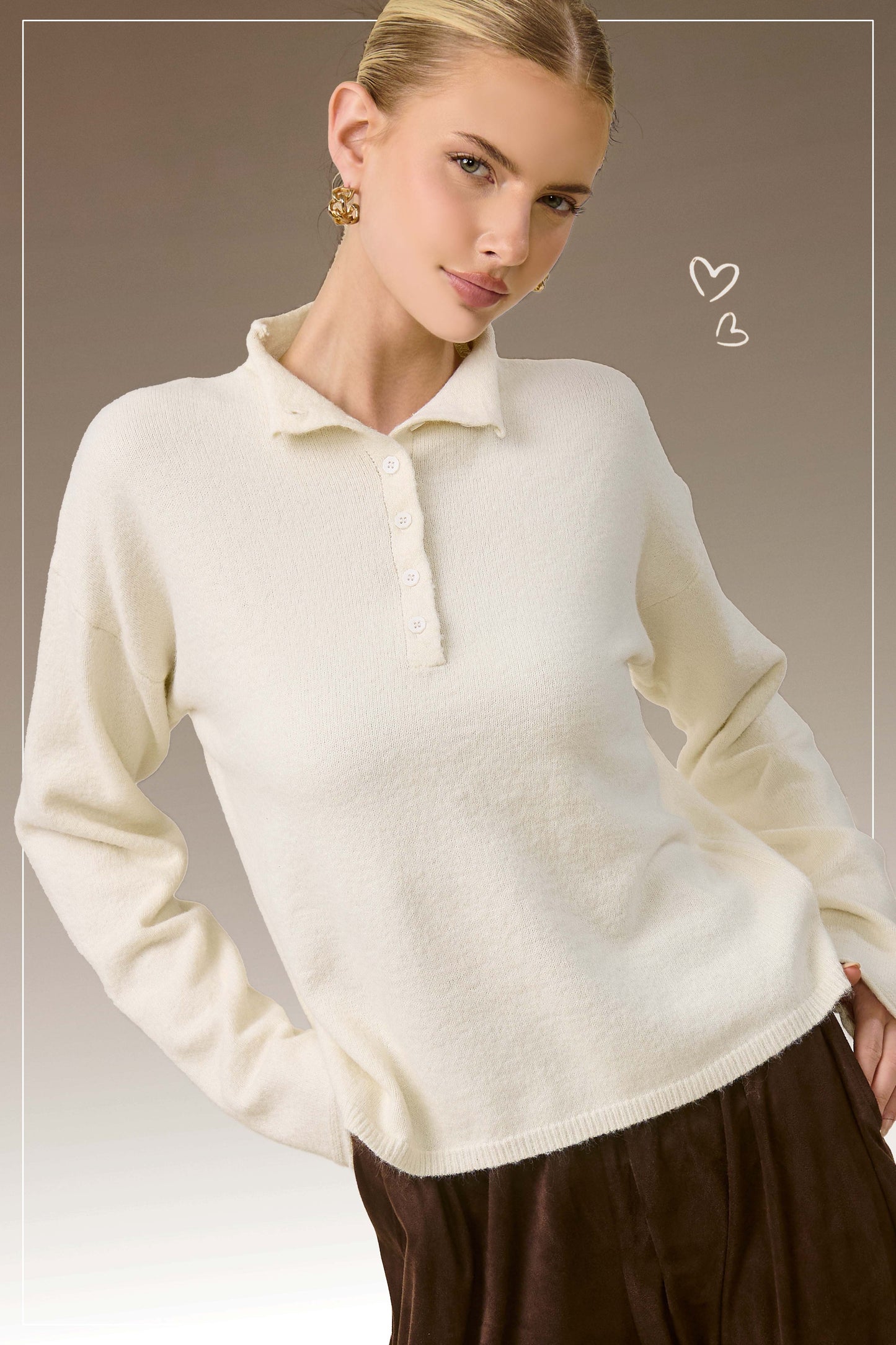 Collette Collared Henley