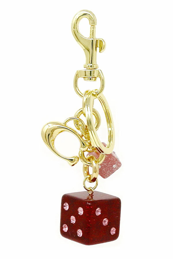 Dice Acrylic Bag Charm