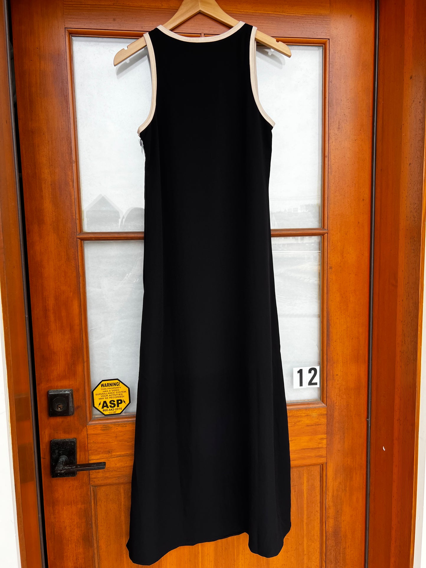 maeve suede trim chiffon maxi dress