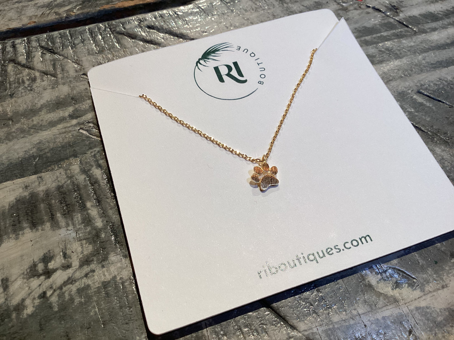 Paw Print Necklace