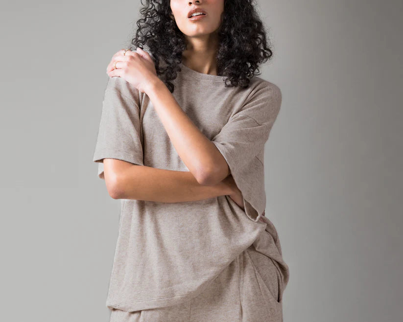 Sweater Knit Big Shirt