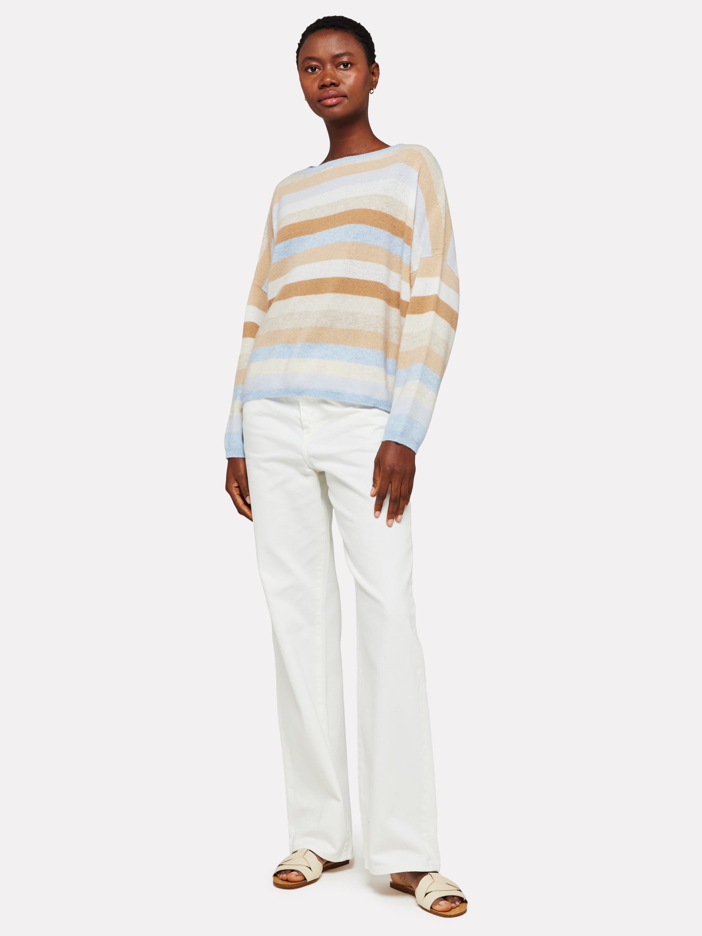 doris striped crew neck sweater