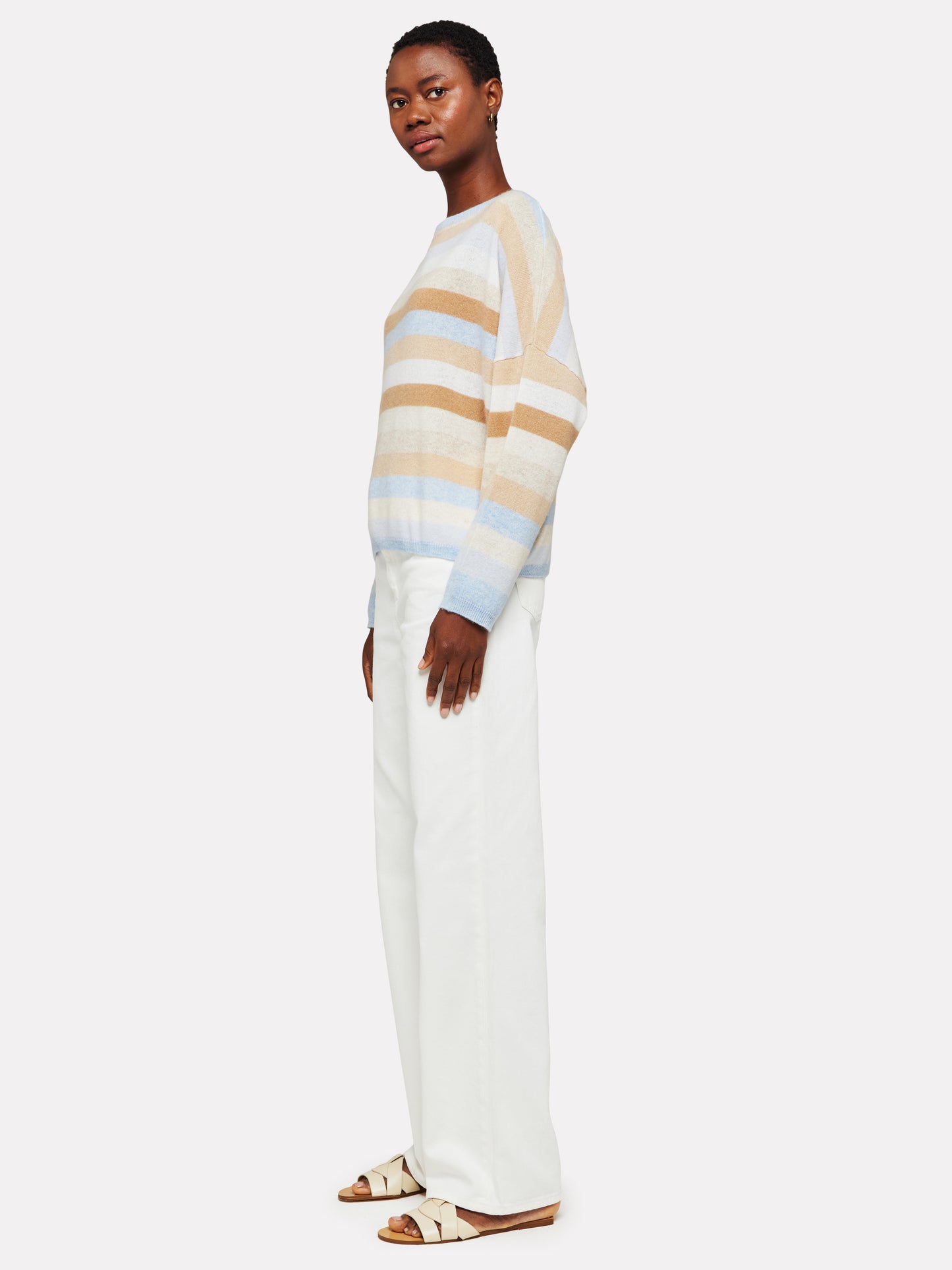 doris striped crew neck sweater