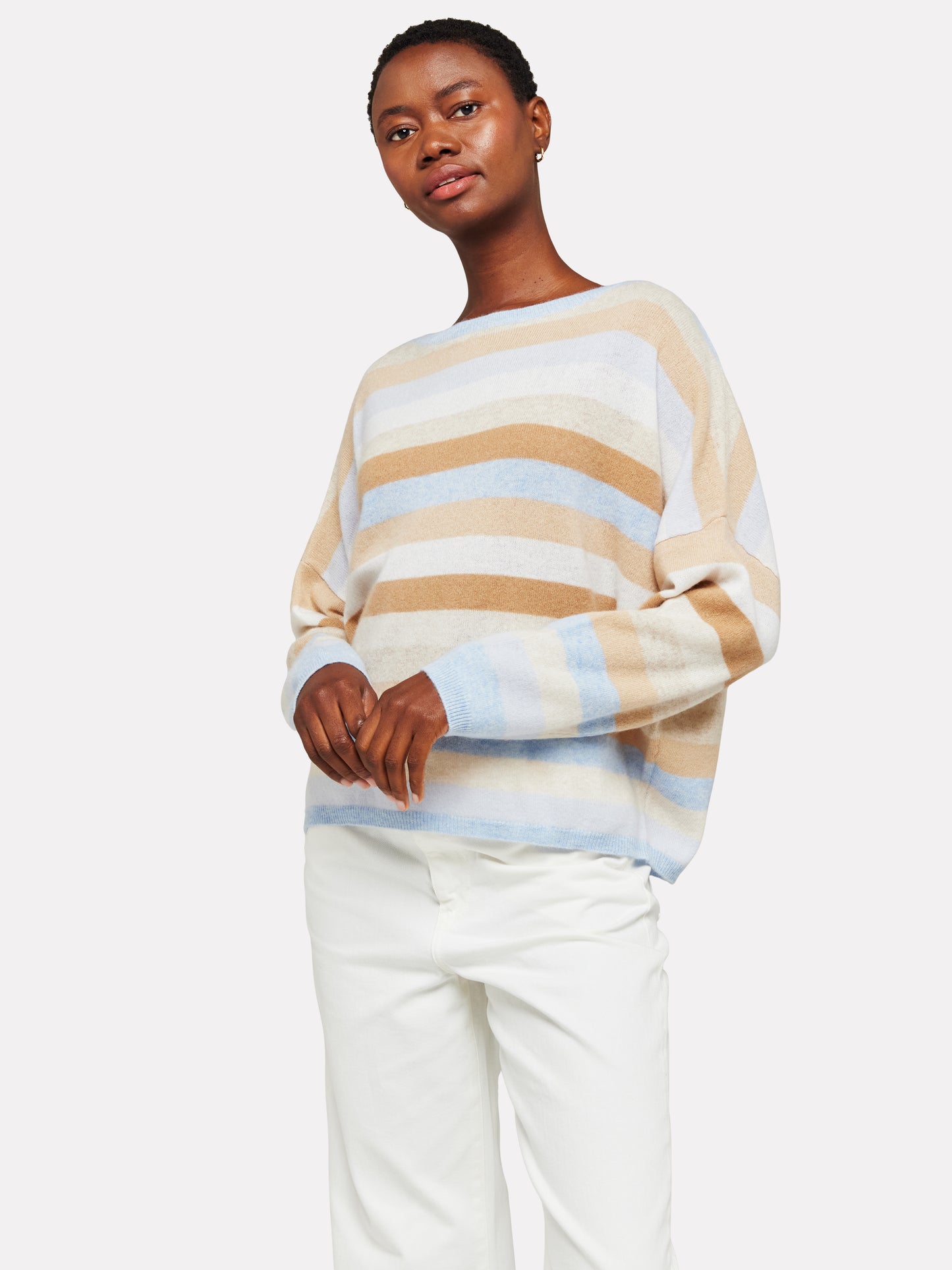 doris striped crew neck sweater