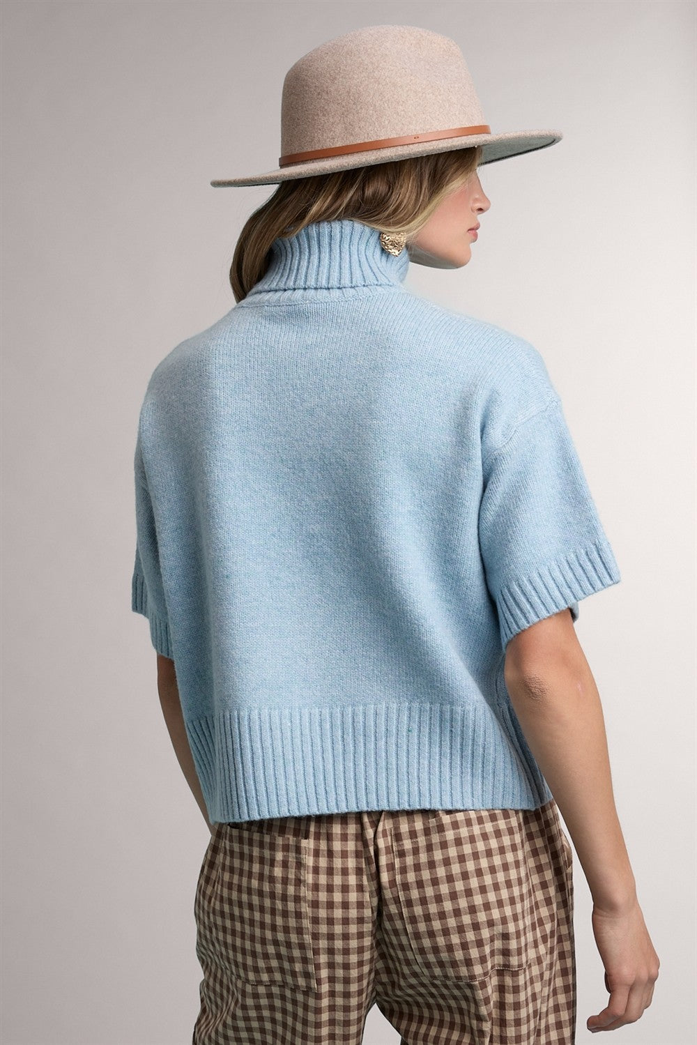 Sady SS Turtleneck Knit Sweater