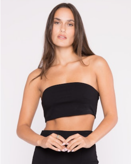 Ponte Knit Bandeau Top