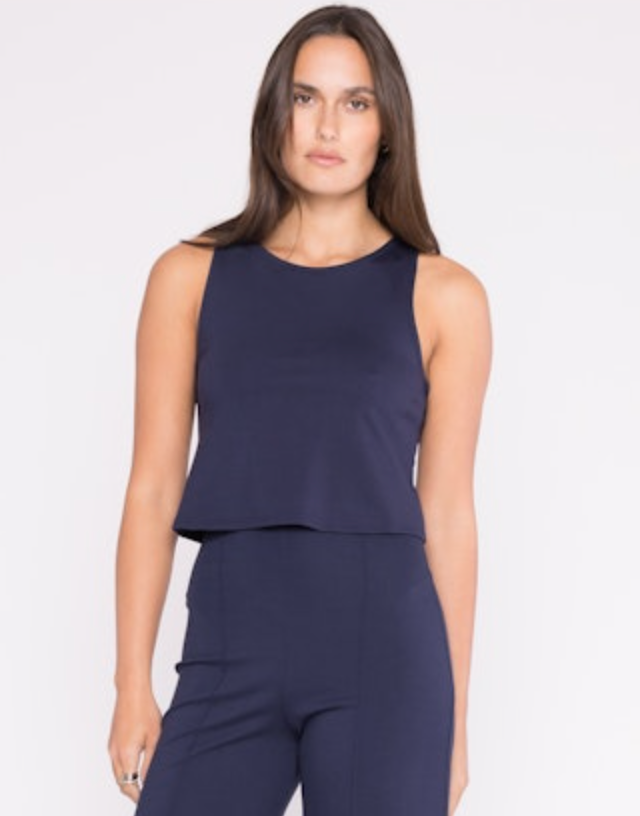 ponte knit tank top