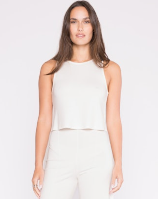 ponte knit tank top