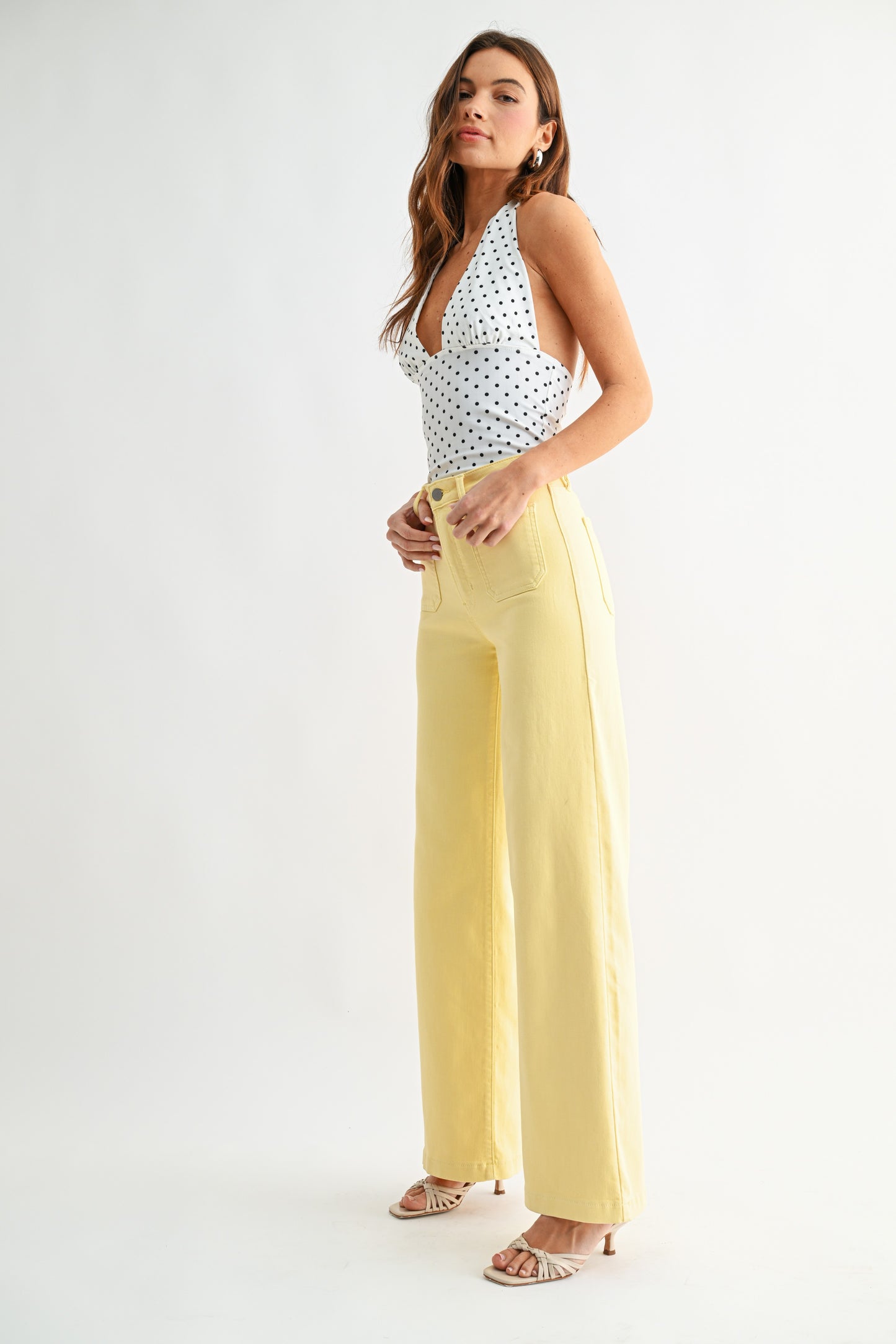 Sunshine Mini Patch Pocket Wide Leg