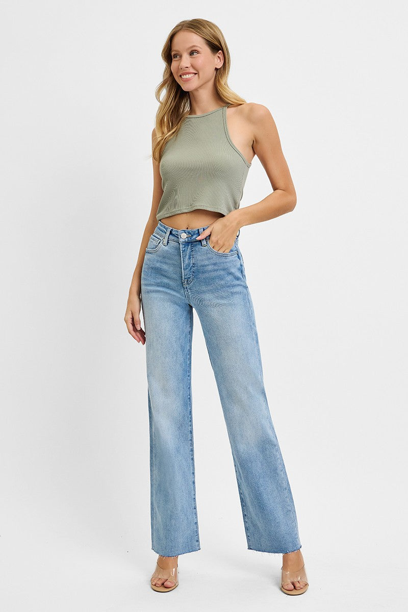 TC Mid Rise Straight Jeans