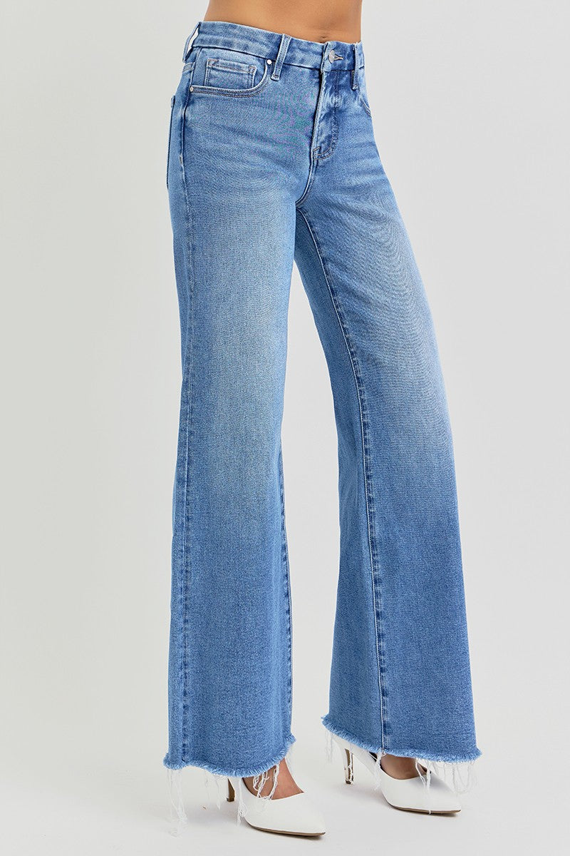 TC mid rise wide jeans