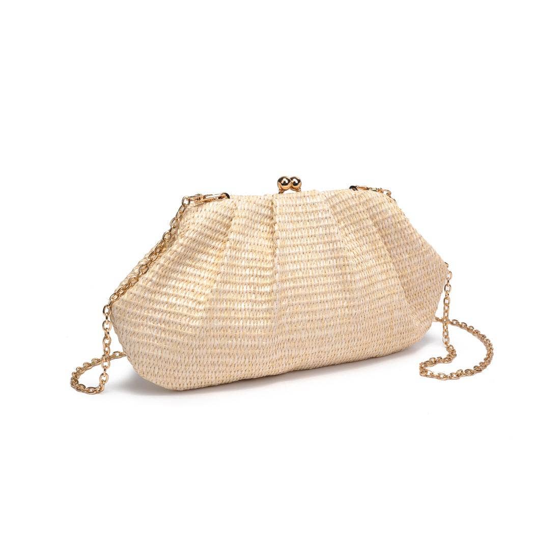 Triana Straw Frame Clutch