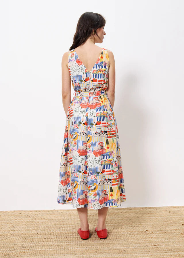 achouak printed midi dress