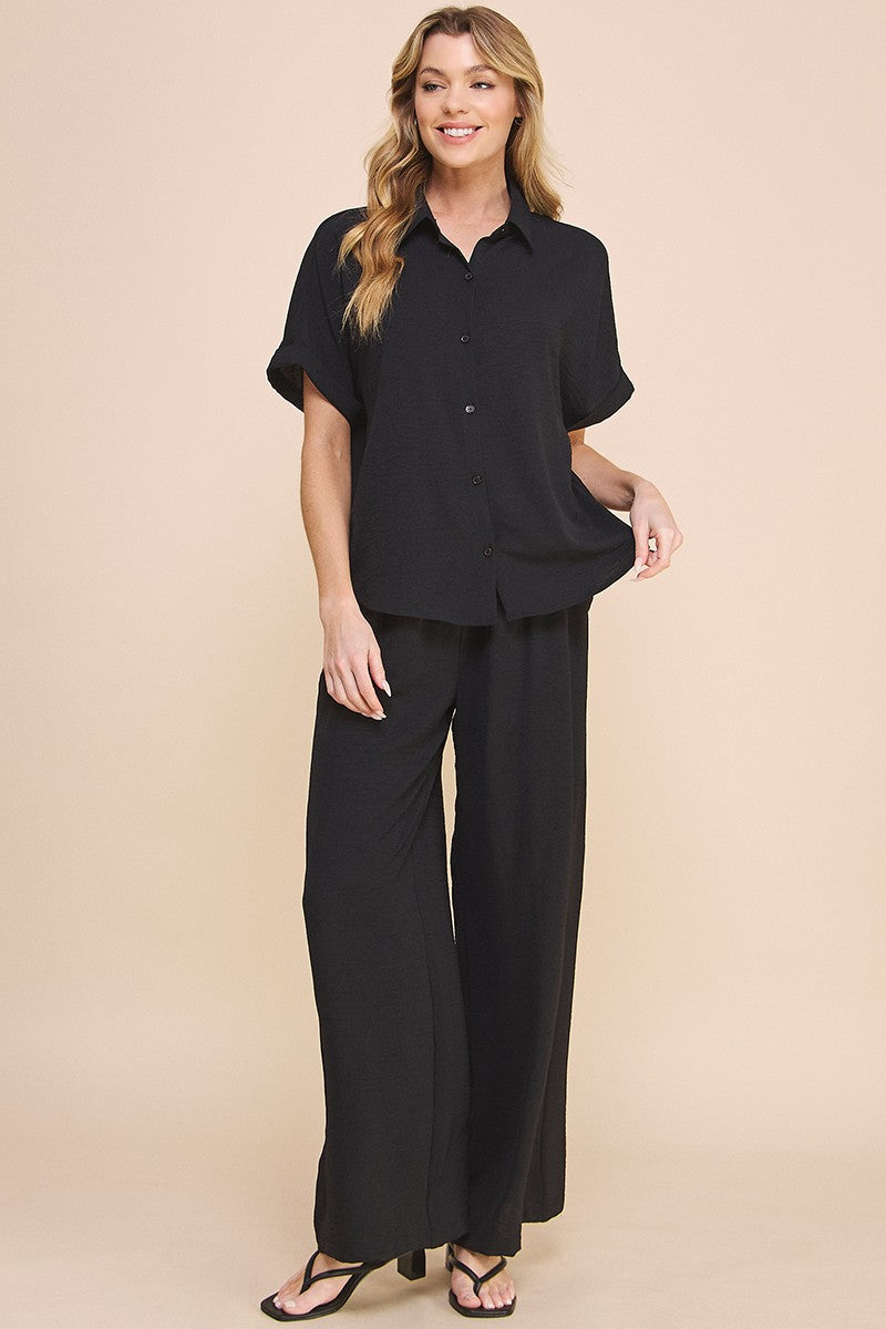 airy rolled cuff ss dolman top