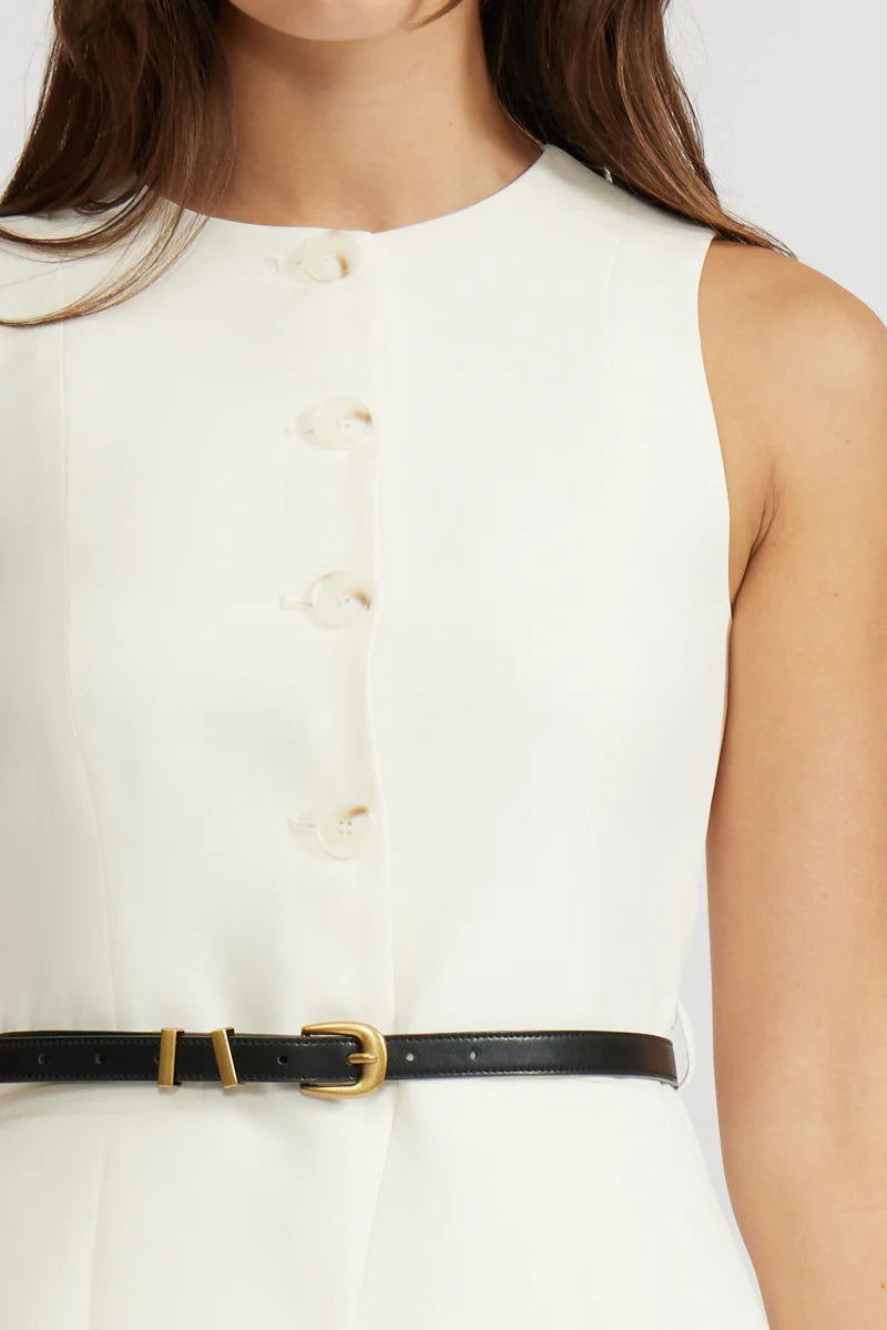Anna belted vest