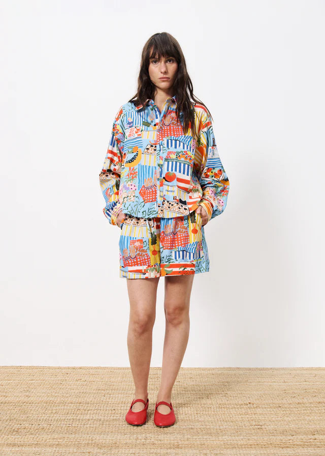annea printed shorts