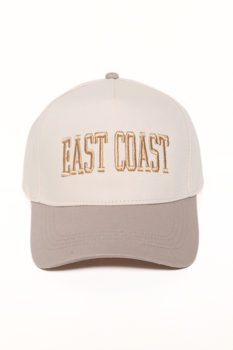 EAST COAST embroidery 5 Panel Two Tone Cap