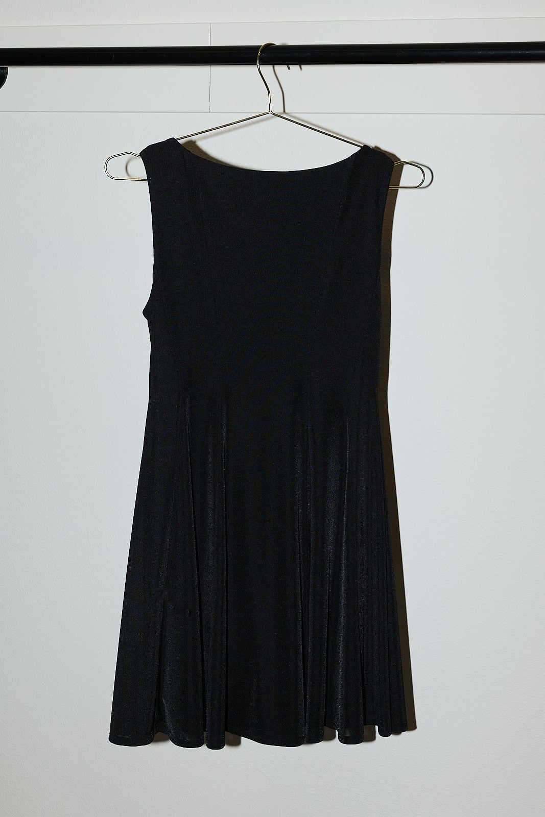boat neck fit & flare mini dress