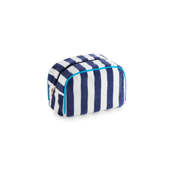 cabana stripe zip pouch