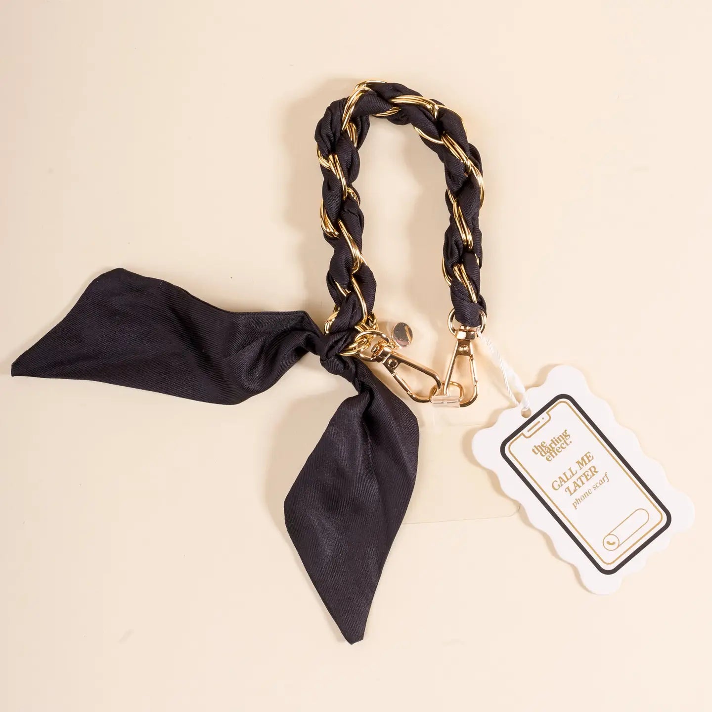 call me later phone scarf-black