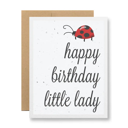 Plantable Seed Paper Greeting Card - ...Little Lady